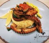 Grilovaná Chobotnica,kuskus,grilovaná zelenina